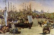 Edouard Manet Hafen von Bordeaux oil painting reproduction